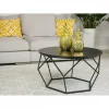 Stolik kawowy Diamond 70 cm czarny LOFT * HowHomely