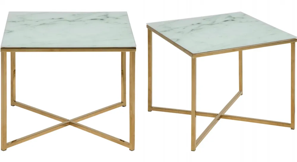 Stolik kawowy Falchetto Gold 50x50 cm * Actona Sale