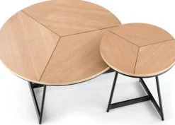 Stolik kawowy Karida dąb naturalny 45 cm * Halmar New