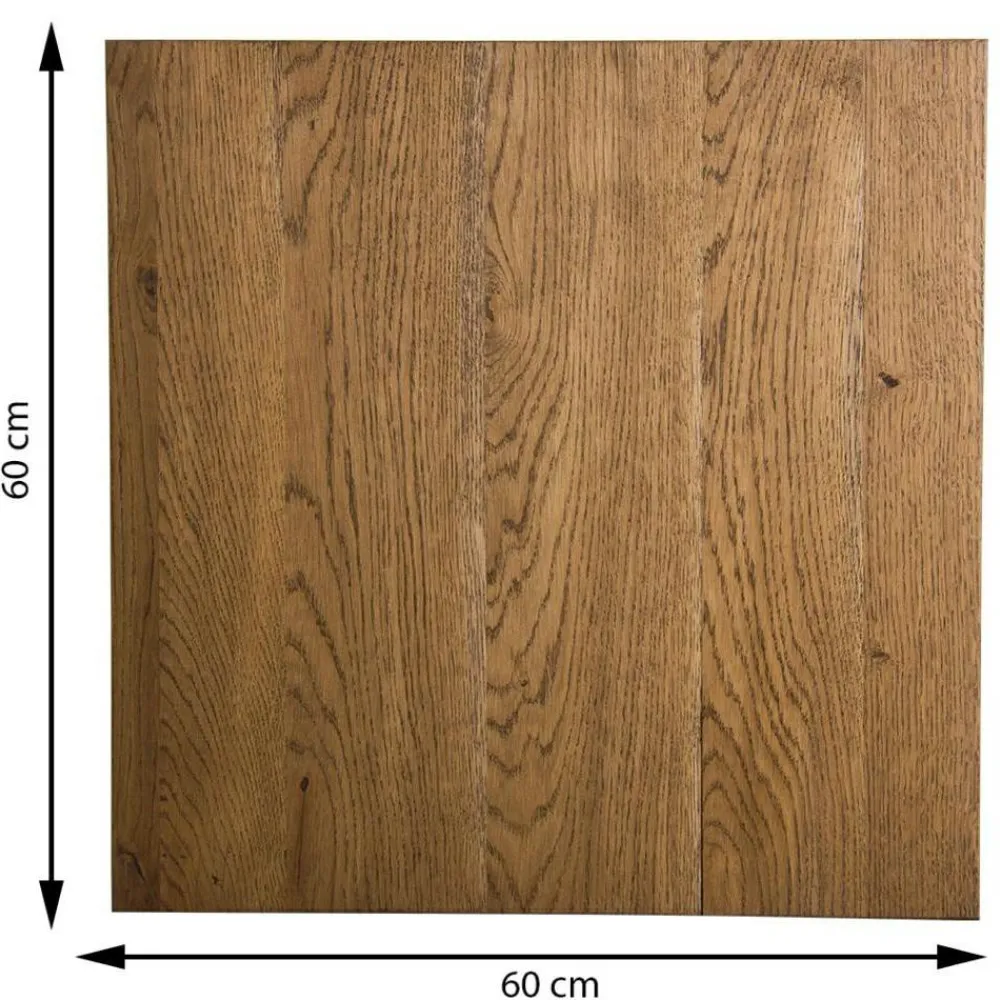 Stolik kawowy OakLoft 60cm cz. ciem. dąb * HowHomely Outlet