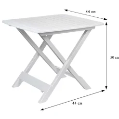 Stół składany balkonowy biały 50 cm * Progarden