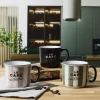 Stylowy kubek Bistrot 450 ml zielone pasy