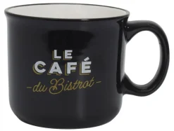Stylowy kubek Bistrot 450 ml czarny * HowHomely Sale