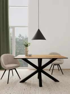 Stół z ceramicznym blatem imitacja dzikiego dębu Heaven * Actona Clearance