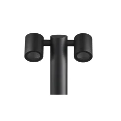 Słupek Ogrodowy KETTO Czarny Aluminium IP44 2xGU10 45cm * Eko-light