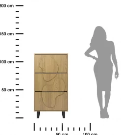 Szafka na buty NORD z frezem 3D 115 cm