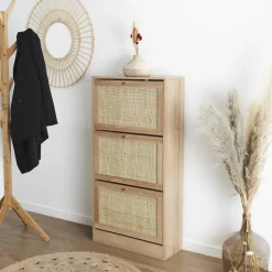 Szafka na buty TIVO rattanowy front 113 cm