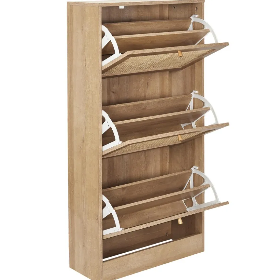 Szafka na buty TIVO rattanowy front 113 cm