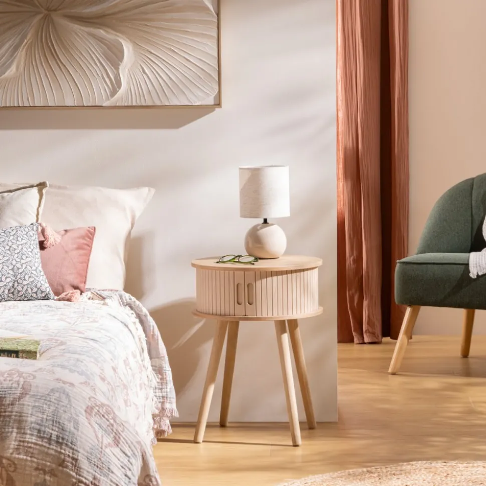 Szafka nocna 54x40 beżowa MDF Nyos