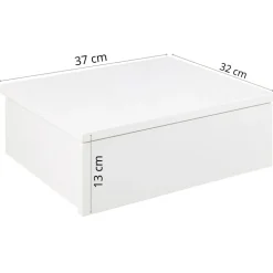Szafka nocna wisząca biała Avignon