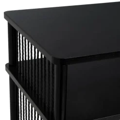 Szafka pod TV MANILA czarna 80x40x56 cm
