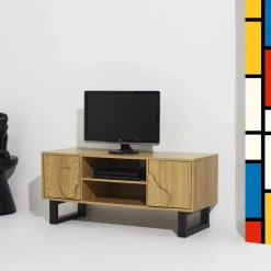 Szafka RTV NORD z frezem 3D 110 cm