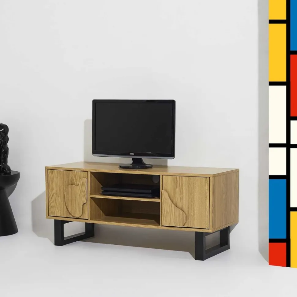 Szafka RTV NORD z frezem 3D 110 cm