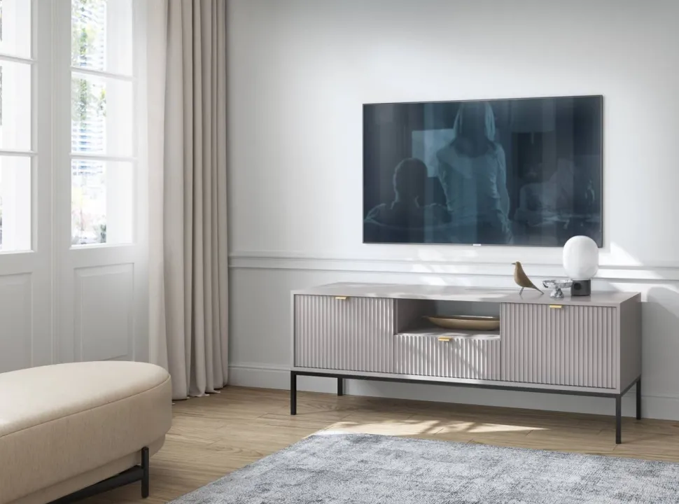 Szafka RTV NOVA RTV-154S szara