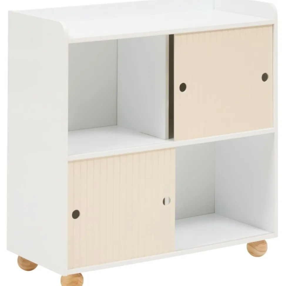 Szafka z 4 półkami Bouli 71 cm beżowa