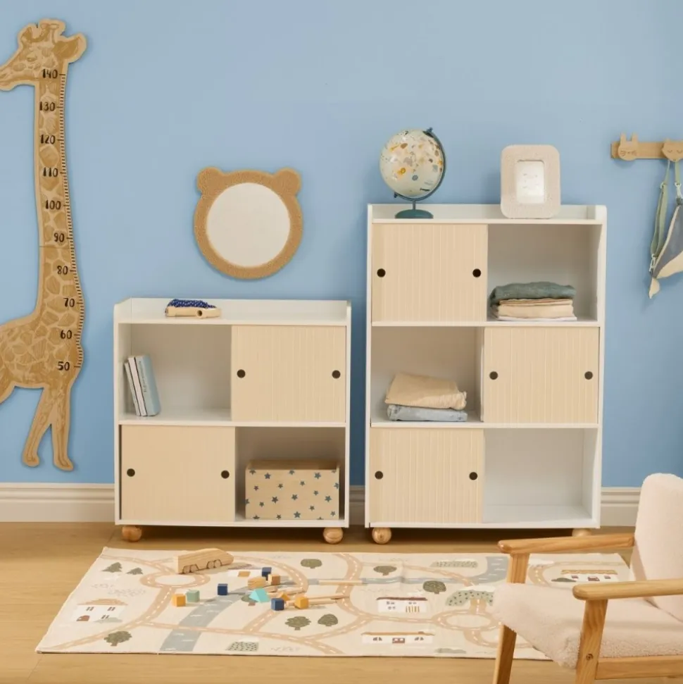 Szafka z 4 półkami Bouli 71 cm beżowa