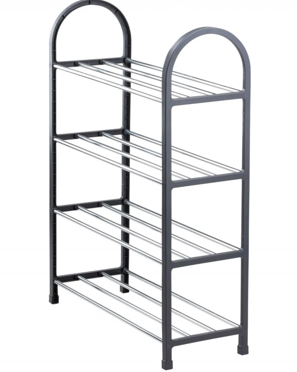 Szafka na buty 4 poziomy ciemno szara 65 cm * H&S Decoration