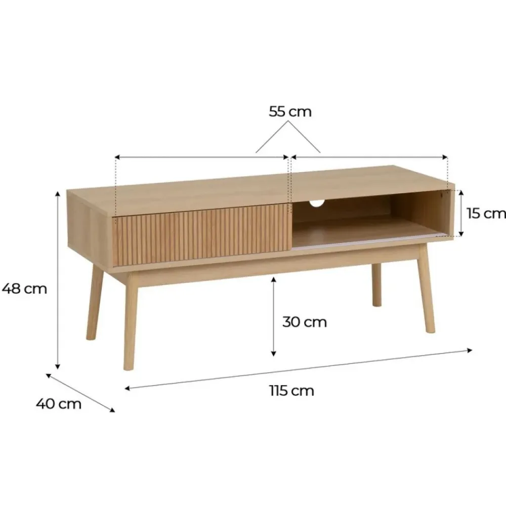 Szafka pod TV NAROA 115x h48 cm * HowHomely Hot