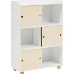 Szafka z 6 półkami Bouli 101 cm beżowa * Atmosphera Online
