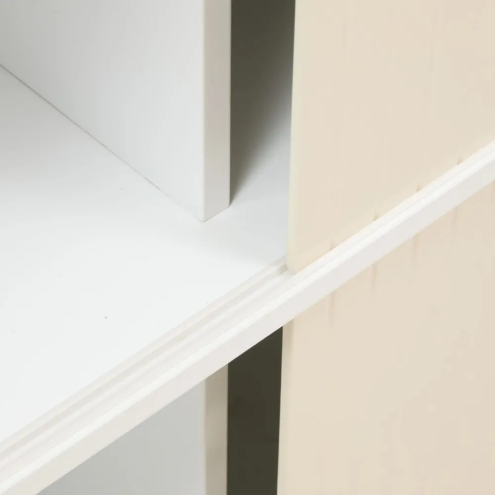 Szafka z 6 półkami Bouli 101 cm beżowa * Atmosphera Online