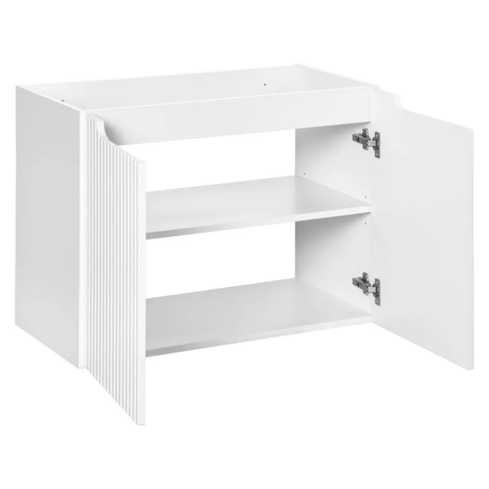 Szafka z umywalką Rilla White 80 cm * HowHomely Best