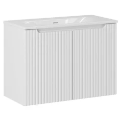 Szafka z umywalką Rilla White 80 cm * HowHomely Best