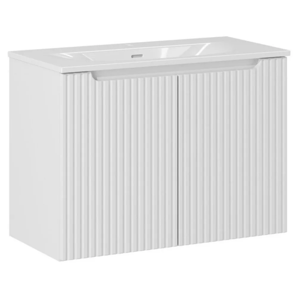 Szafka z umywalką Rilla White 80 cm * HowHomely Best