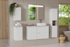 Szafka z umywalką Rilla White 50 cm * HowHomely New