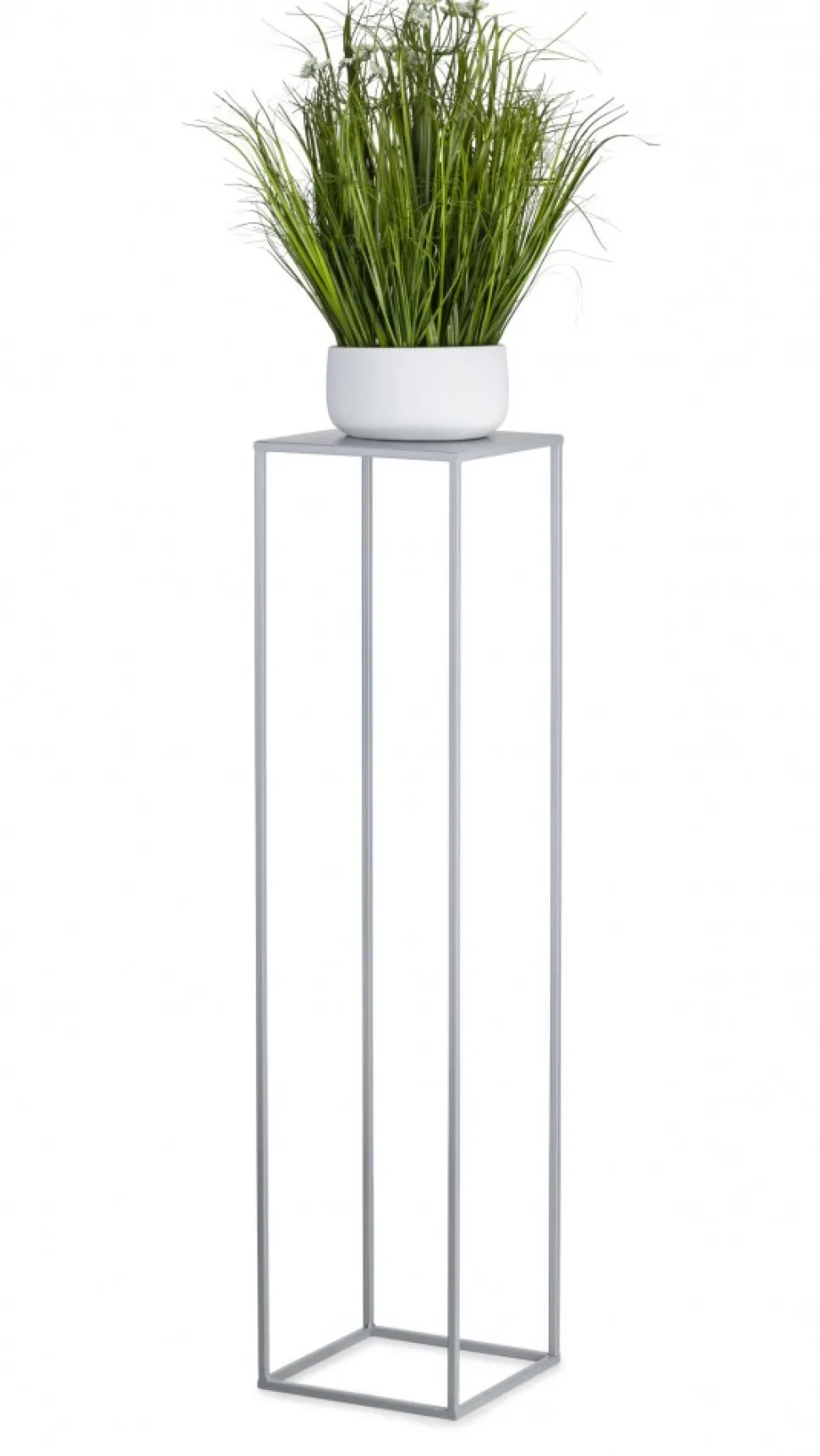 Szary kwietnik stojący 100 cm