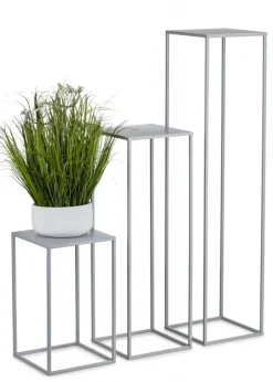 Szary kwietnik stojący 70 cm