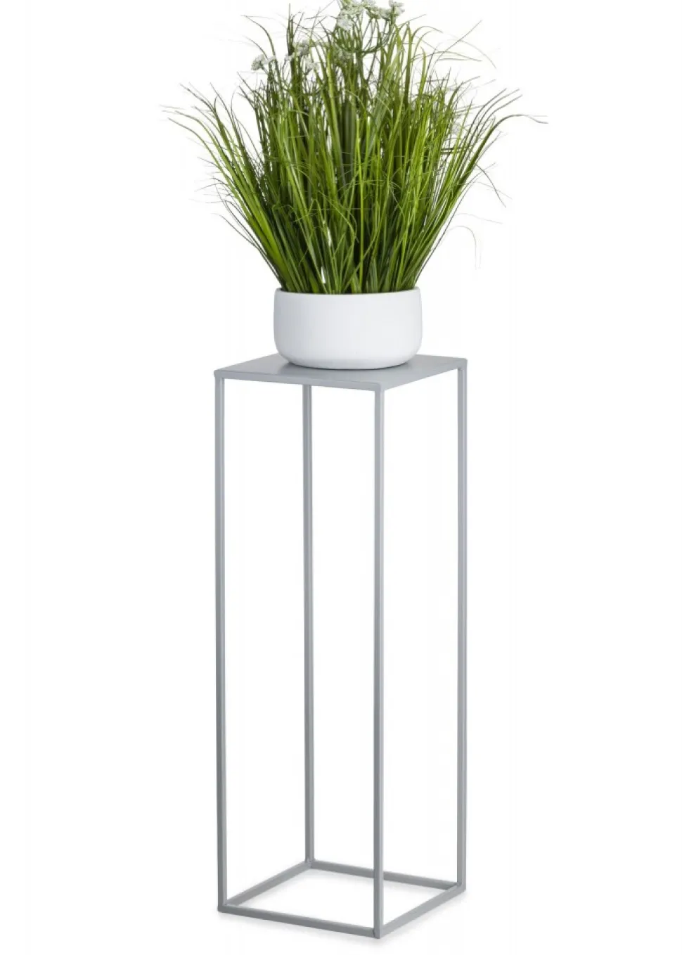Szary kwietnik stojący 70 cm