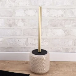 Szczotka toaletowa Nolan ceramiczna beż * TENDANCE Online