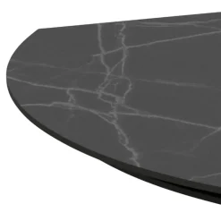 Szeroki stół rozkładany ceramiczny blat Morella czarny * Actona Discount