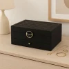 Szkatułka na biżuterię 24,5x17cm czarna