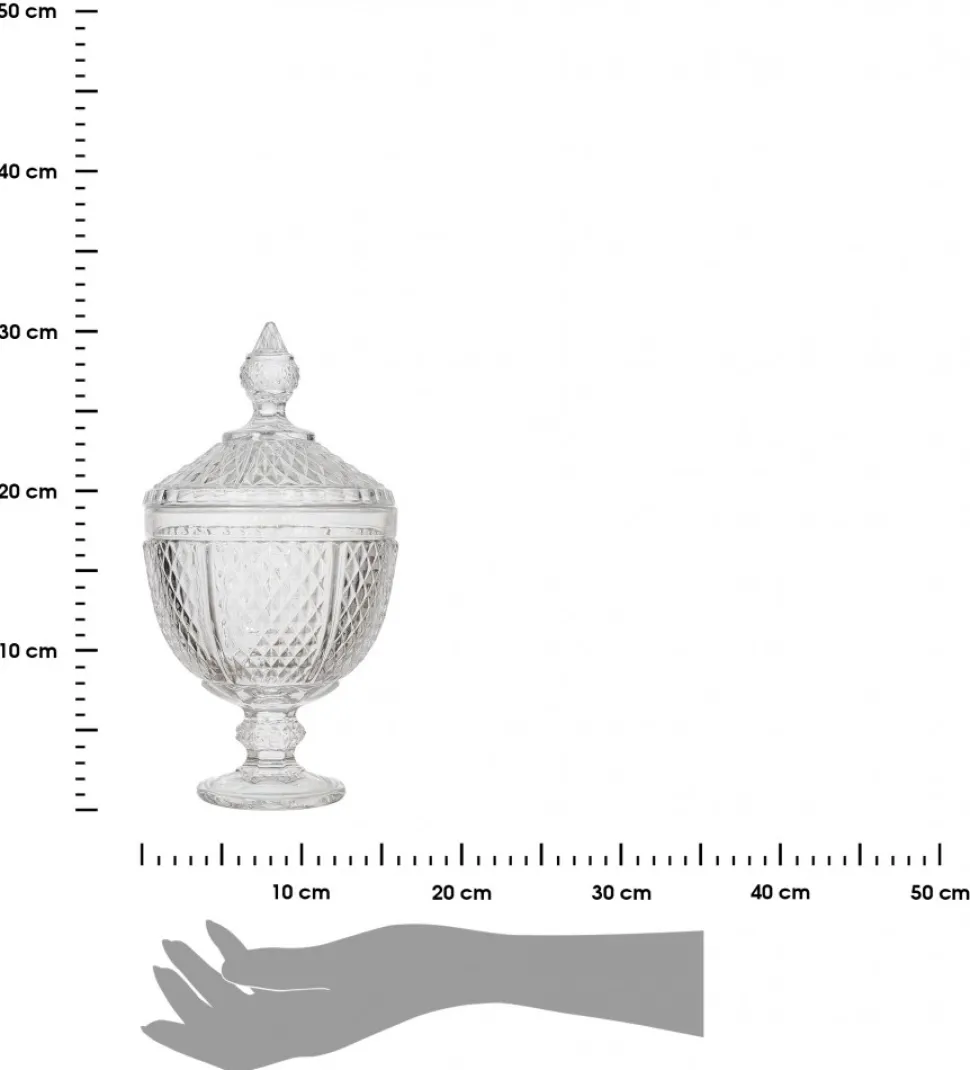 Szklana bomboniera Crystal 31 cm