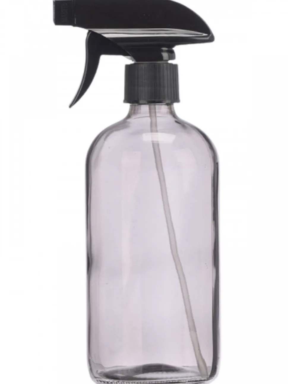Szklana butelka 500 ml ze spryskiwaczem szara