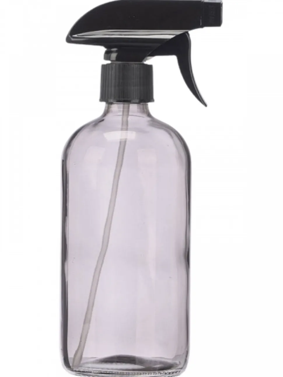 Szklana butelka 500 ml ze spryskiwaczem szara