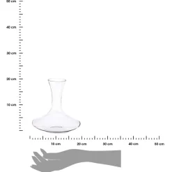 Szklana karafka na wino 1,4 L okrągła