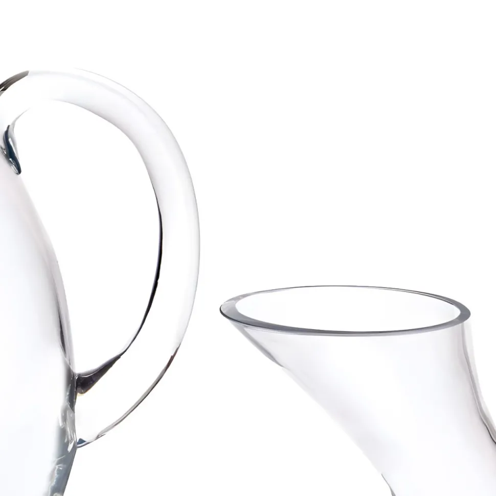 Szklana karafka na wino 1,5 l pochyła z uchwytem