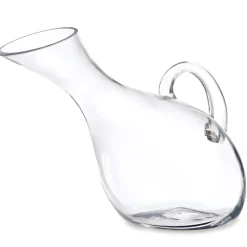 Szklana karafka na wino 1,5 l pochyła z uchwytem