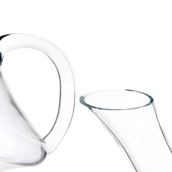 Szklana karafka na wino 1,5 l okrągła z uchwytem