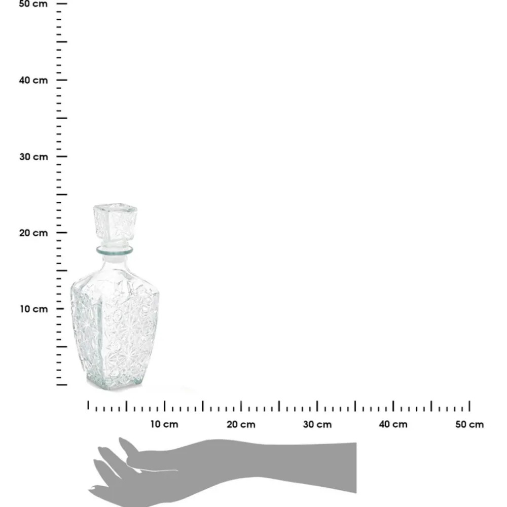 Szklana karafka 750 ml żłobiona * VIVALTO