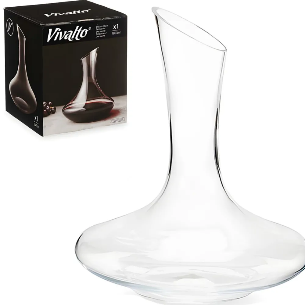 Szklana karafka na wino 1,8 l okrągła * VIVALTO Clearance