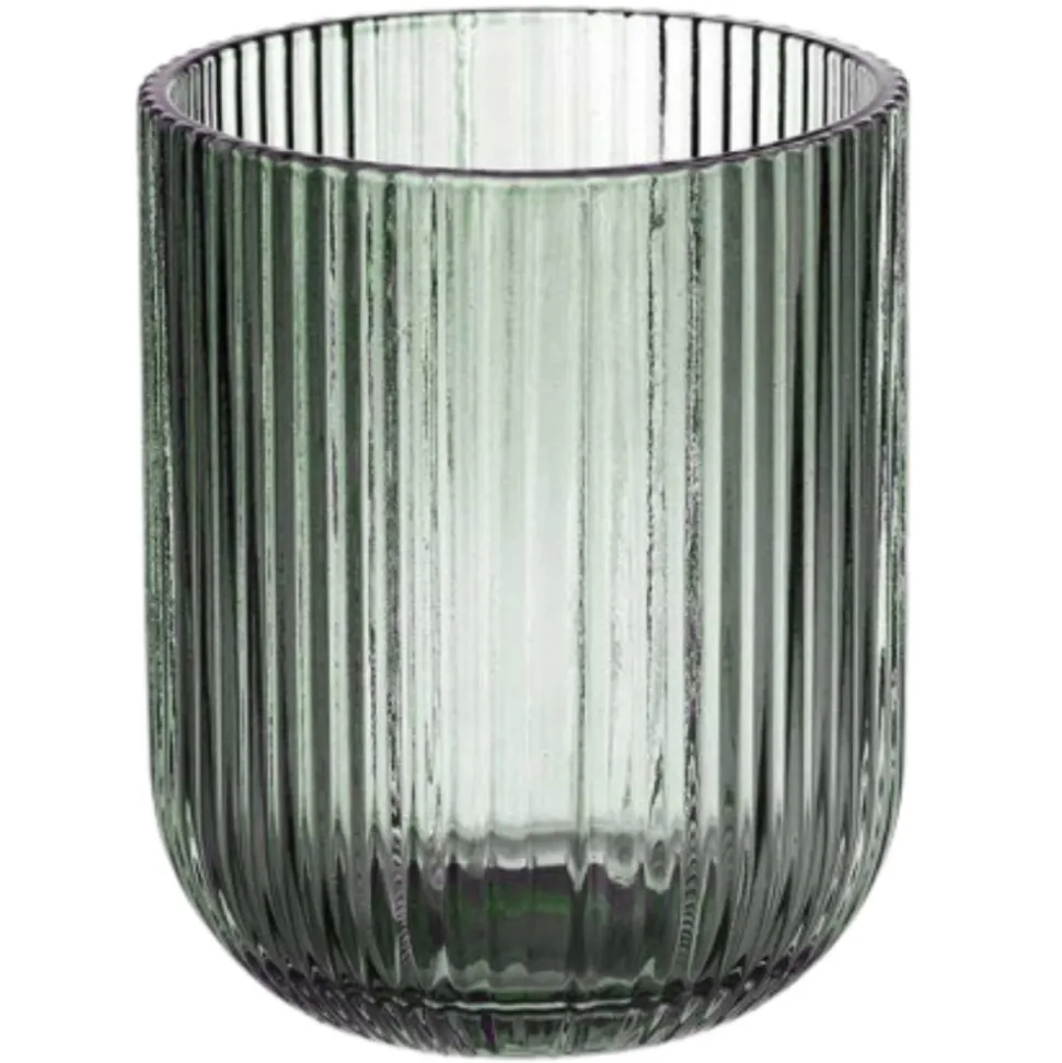 Szklanka 270 ml prążkowana zielona