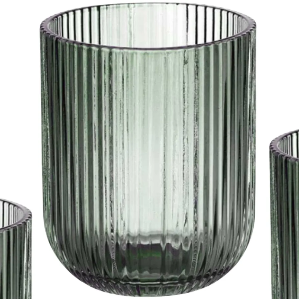Szklanka 270 ml prążkowana zielona
