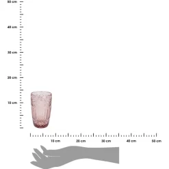Szklanka do napojów 380 ml – różowa * Siaki Collection Outlet