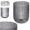 Szklanka 270 ml prążkowana szara * VIVALTO