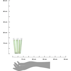 Szklanki na wodę 495 ml 6 szt. Ligne zielone