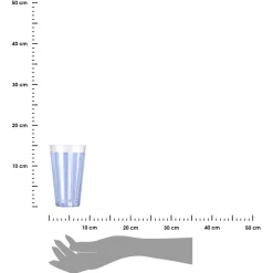 Szklanki na wodę 495 ml 6 szt. Ligne niebieskie * Estia