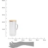 Szklany dzbanek z bambusową pokrywką 1,4l